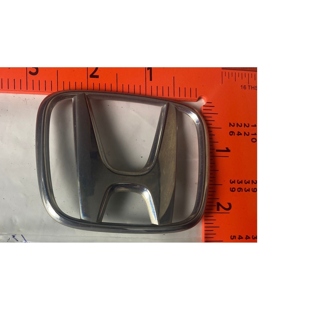 Honda Rear Trunk H Logo Emblem Badge Chrome Silver